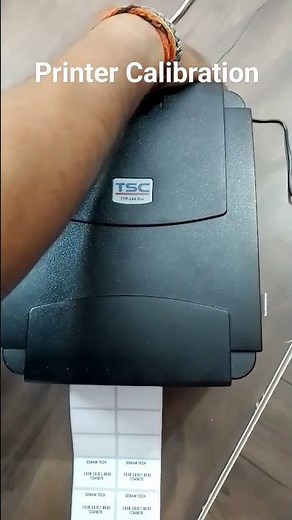 How To Calibrate TSC TTP-244 Pro Label Barcode Printer | Fix Red Light Error