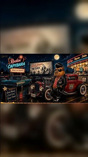 Capybara Rock & Roll Forever #boogiewoogie #music #vintagemusic #guitar #años50 #piano #1950s