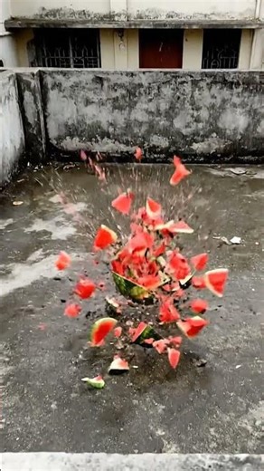 Watermelon Explodes in Slow Motion 🍉🔥