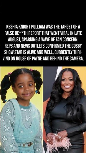Keshia Knight Pulliam (Rudy Huxtable) Alive And Well After Viral D**th Hoax Scare 🙏💛✨