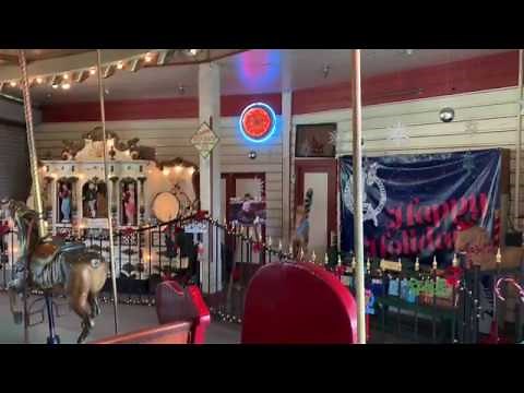 Griffith Park Carousel Merry Go Round Ride Onboard POV at Christmas feat. Up On The Housetop