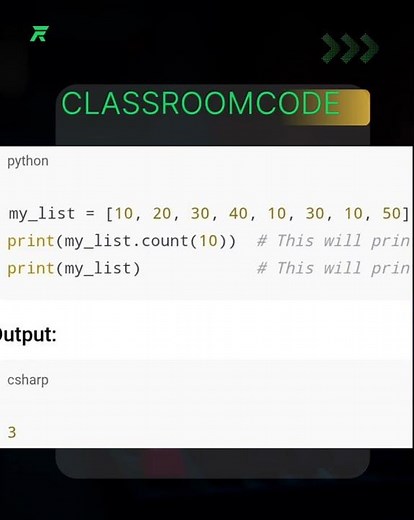Count() function in list