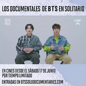 1.7K views · 10K reactions | ¡Disfruta j-hope IN THE BOX y SUGA: Road to D-DAY en la gran pantalla! Únete con tus amigos y familiares para disfrutar de los documentales en el cine, a partir del 17 de junio por tiempo limitado. Entradas ya a la venta en btssolodocumentaries.com | BTS (방탄소년단) | Facebook