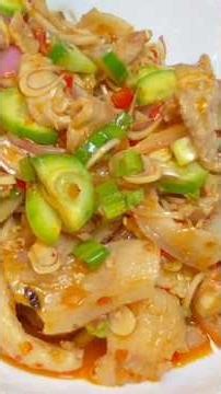 How to make Spicy Pork Belly Salad #ThaiFood #Dishes #SpicyPorkSalad #ThaiFood