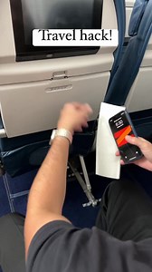 38M views · 10K reactions | Easiest travel hack out there! #travel #travelhack #hacks #flights #flying #movies #airplane #airplanes #viral #viralvideo | Natalini | Facebook