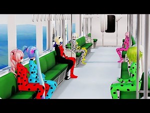 MMD Miraculous Train Scene Collection