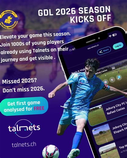 GDL 2026 is here. Missed last season? That was the warning. This is the opportunity. 1000s of young players are already building their football CV with Talnets. Don’t let another season go unseen. : 🎯 First game analysed FREE 🔗 Link in BIO! : #GDL #youthfootball #talnets #footballfuture #risingstars