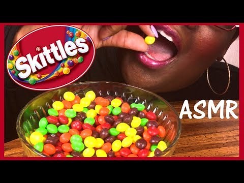 ASMR SKITTLES CANDY Eating Sounds No Talking
