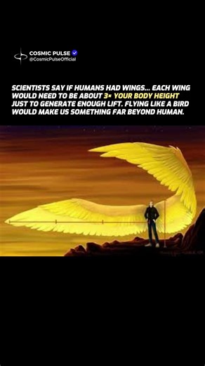 If Humans Had Wings, They’d Be Massive 😳