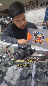 1.7K views | CANON EOS 700D WITH 18-55MM LENS SOLD!!! | Steve Camera Trading | Facebook