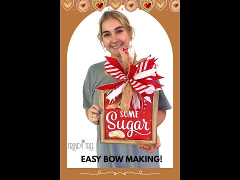 Simple Bows for Cute Signs 🎀 | Easy Halloween & Christmas DIY Ideas #TrendyTree #WreathMaking