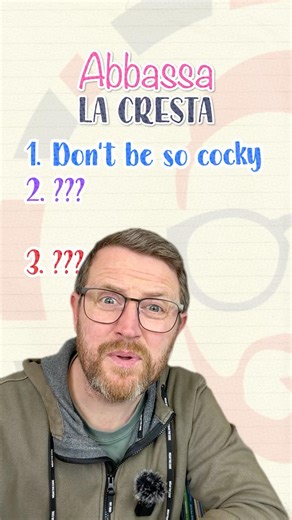 🚫🤦Come si dice ABBASSA LA CRESTA in inglese? 🇬🇧💪 #shorts