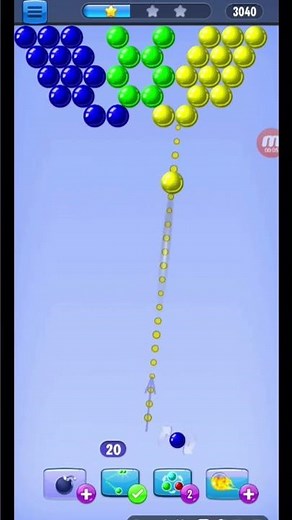 Bubble Shooters Game Level 1 | Bubble Shooter Classic Gameplay | Easy First Level