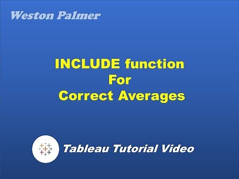 Tableau Tutorial - INCLUDE LOD for correct grand total as an average