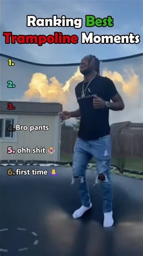 Top 6 FUNNIEST Trampoline Moments 😂🔥 | VIPRanks | #Shorts