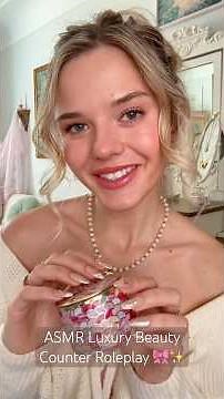 #asmr Luxury Beauty Counter Roleplay 🎀✨ #asmrvideo #asmrtriggers #makeup #luxury #relax #beauty