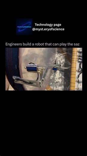 Tech on Instagram: "Engineers have taken creativity and technology to a whole new level by building a robot that can play the saz, a traditional string instrument that carries centuries of musical heritage. It’s mesmerizing to watch a machine perform something so deeply human — feeling, rhythm, and melody — all recreated through precise coding and mechanical movement. Each pluck of the strings is the result of countless calculations, sensors, and servos working in perfect harmony. Yet, behind al