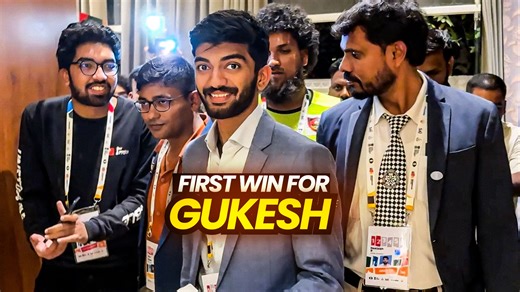 14K views · 224 reactions | Gukesh wins Round 2 of the FIDE World Cup 2025 in Goa against GM Kazybek Nogerbek! After drawing the first game, he made a strong comeback in the second. Check out some behind-the-scenes moments! Video: ChessBase India #Chess #ChessBaseIndia #gukesh #fideworldcup2025 #itsyourmove | ChessBase India | Facebook