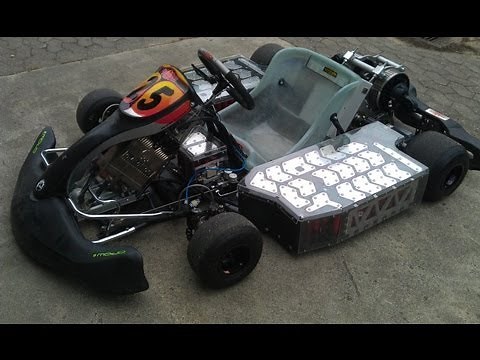 Electric Go Kart goes wild 128HP