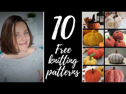PUMPKINS 10 FREE knitting patterns