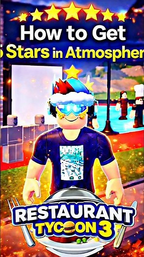 This Trick Made My Restaurant 5⭐ Atmosphere Instantly 🌟 #RestaurantTycoon3 #Tutorial #Roblox