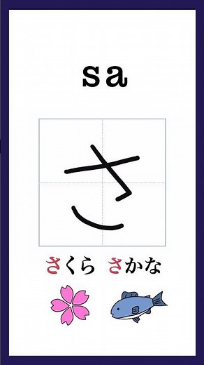 Hiragana「さ」Stroke Order｜Japanese Writing Practice