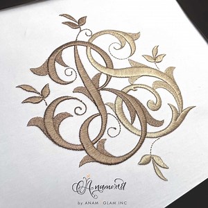 Interlocking B and S Monogram. Embroidery Design for Embroidery Machines. BS or SB Interlocking Embroidery Monogram - Etsy