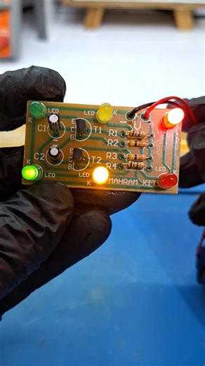 6 LED Flasher Kit Assembly That Actually Works😍✨ #circuit #electronics