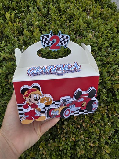 Mickey Mouse Roadster Racer Gable Boxes: Party Favor Decoration - Etsy
