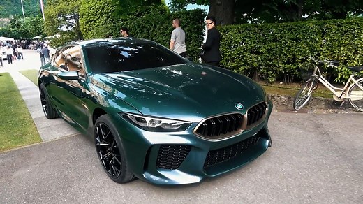 BMW M8 Gran Coupe Concept on the road