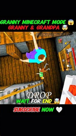 GRANNY MINECRAFT MODE 😱 GRANNY & GRANDPA 🤯#granny #gaming #horrorgaming