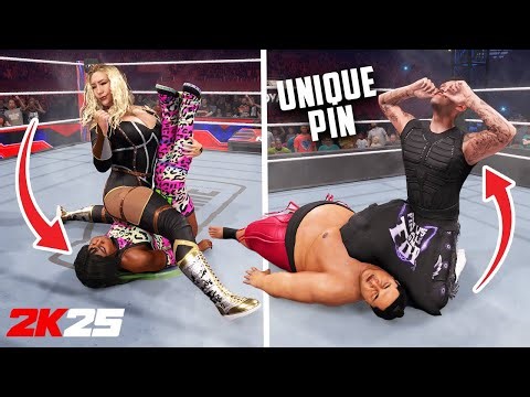 60 Unique Pin Animations You Need To See in WWE 2K25