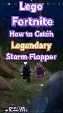 How to Catch Legendary Storm Flopper Lego Fortnite Grasslands Fish While Thunder & Lightning Strikes
