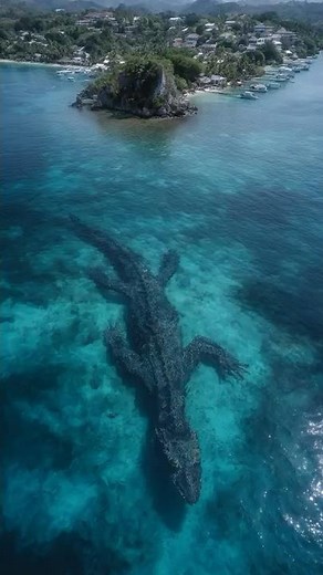Drone Footage Reveals Enormous Sea Monster Off Coast of Fiji