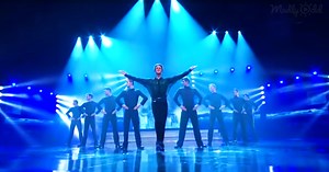 9 Men Line Up On Stage To Perform A Spectacular Irish Dance & Drum Routine Now Viewed By Millions