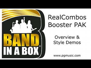 Band-in-a-Box® 2023 - RealCombos Booster PAK Styles Demo