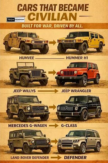 Military Vehicles That Became Civilian Cars