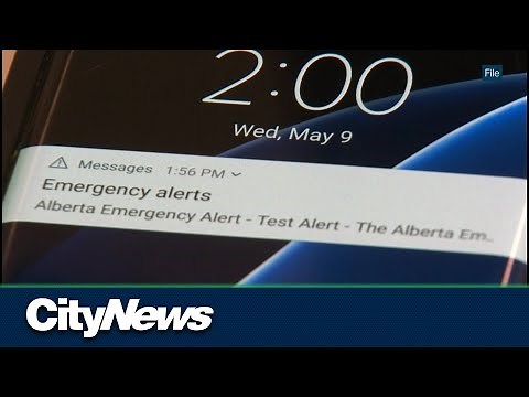 Alberta emergency alert system test on Wednesday