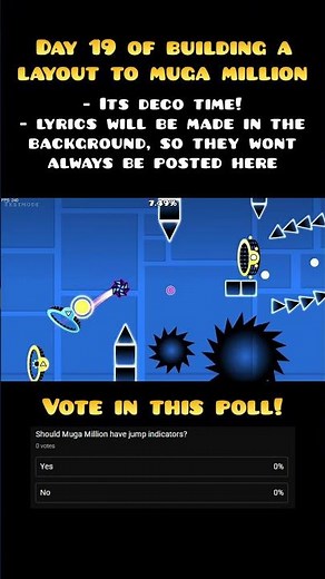 Decoration time! DAY 19 of Building Muga Million #shorts #gdlayout #gd #kingsammelot