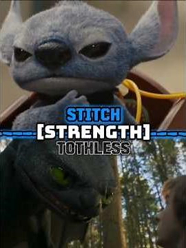 stitch (live action) vs toothless (live action) #1vs1 #edit