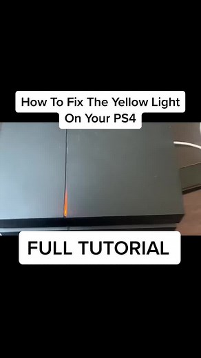 How To Fix The Yellow Light On Your PS4