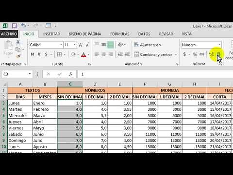 Cell formatting in Excel (number type, font, and alignment)