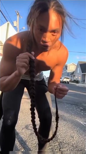 Craziest Long Hair Of A Male Bodybuilder 😨