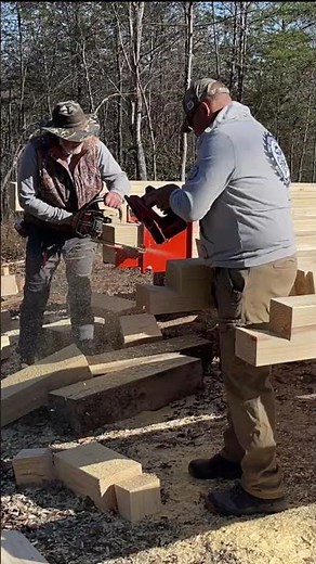 Precision Timber Work You've Never Seen #satisfying #woodworking