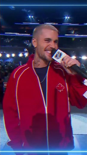 Justin Bieber made a surprise appearance at the 2026 NHL Draft