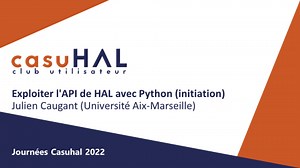 Exploiter l'API de HAL avec Python (initiation) | Canal U