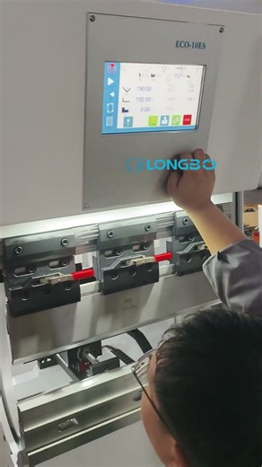 12T Small electric Press brake Bending #pressbrakemachine #electricbending #bendingmachine #LongBo