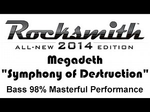 Megadeth "Symphony Of Destruction" Rocksmith 2014 Bass 98%