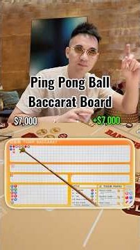 I Played Ping Pong At The Baccarat Table.. #baccarat #casino #gambling #lasvegas #highstakes