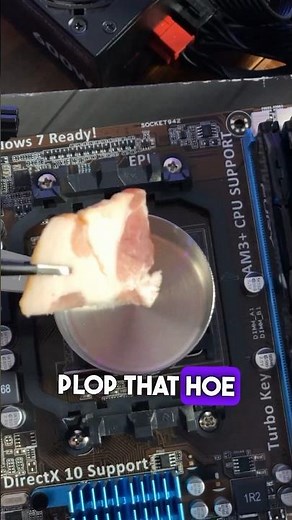 Cooking Bacon with AMD processors - AMD Athlon II X2 #ryzen #gaming #pc #bacon #amd #ifixit #tech